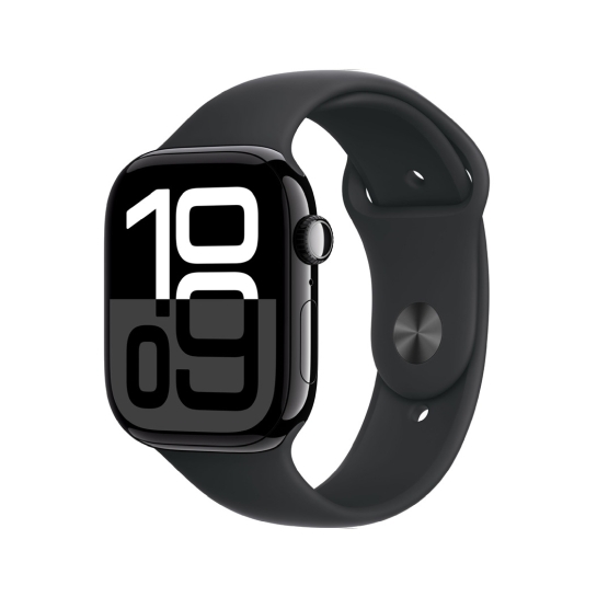 Смарт-часы Apple Watch Series 10 GPS 42mm Jet Black Aluminium Case with Black Sport Band M/L - цена, характеристики, отзывы, рассрочка, фото 1