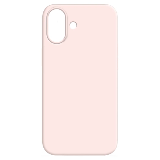 Чехол MAKE Silicone Case for iPhone 16 Plus Chalk Pink - цена, характеристики, отзывы, рассрочка, фото 1