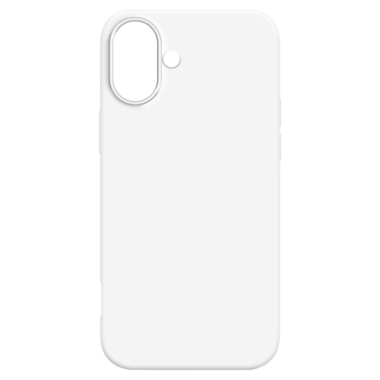 Чехол MAKE Silicone Case for iPhone 16 Plus White - цена, характеристики, отзывы, рассрочка, фото 1