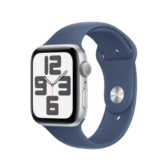 Смарт-годинник Apple Watch SE 2 (2024) GPS 44mm Silver Aluminum Case with Denim Sport Band - M/L