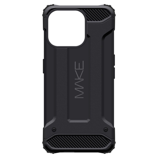 Чохол MAKE Panzer Case for iPhone 15 Pro Black - ціна, характеристики, відгуки, розстрочка, фото 1