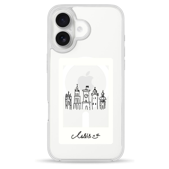Чехол Pump Clear Case with MagSafe for iPhone 16 Lviv - цена, характеристики, отзывы, рассрочка, фото 1