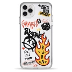 Чохол Pump Clear Case for iPhone 11 Pro Max Burn Graffiti