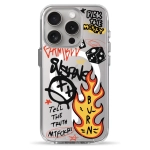 Чохол Pump Clear Case with MagSafe for iPhone 15 Pro Burn Graffiti