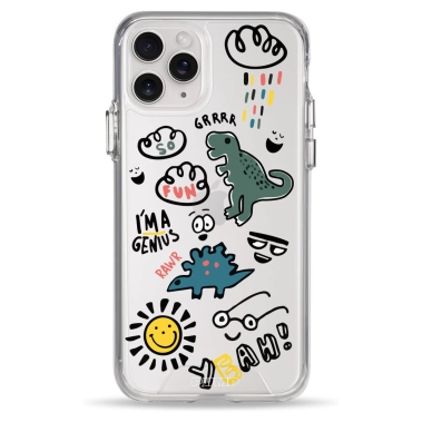 Чехол Pump Clear Case for iPhone 11 Pro Dinosaurs - цена, характеристики, отзывы, рассрочка, фото 1