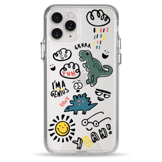 Чехол Pump Clear Case for iPhone 11 Pro Dinosaurs - цена, характеристики, отзывы, рассрочка, фото 1