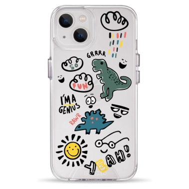 Чохол Pump Clear Case for iPhone 13 Dinosaurs - цена, характеристики, отзывы, рассрочка, фото 1