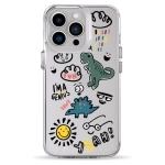 Чехол Pump Clear Case for iPhone 13 Pro Dinosaurs
