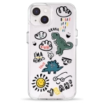 Чехол Pump Clear Case for iPhone 14 Dinosaurs