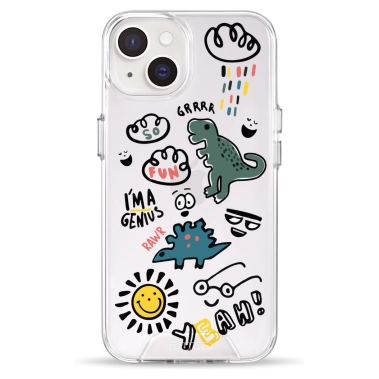 Чохол Pump Clear Case for iPhone 14 Dinosaurs - цена, характеристики, отзывы, рассрочка, фото 1