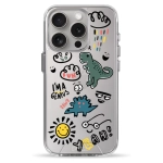 Чохол Pump Clear Case for iPhone 15 Pro Dinosaurs