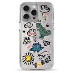Чохол Pump Clear Case for iPhone 15 Pro Max Dinosaurs