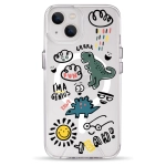 Чохол Pump Clear Case with MagSafe for iPhone 13 Dinosaurs