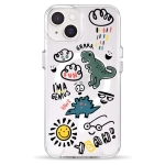 Чохол Pump Clear Case with MagSafe for iPhone 14 Dinosaurs