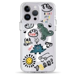 Чехол Pump Clear Case with MagSafe for iPhone 14 Pro Dinosaurs