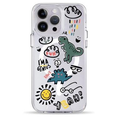 Чехол Pump Clear Case with MagSafe for iPhone 14 Pro Max Dinosaurs - цена, характеристики, отзывы, рассрочка, фото 1
