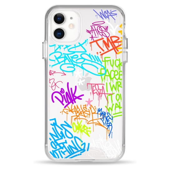 Чехол Pump Clear Case for iPhone 11 Text Graffiti - цена, характеристики, отзывы, рассрочка, фото 1