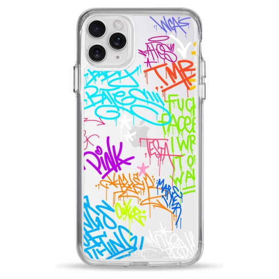 Чохол Pump Clear Case for iPhone 11 Pro Max Text Graffiti