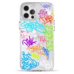 Чехол Pump Clear Case for iPhone 12 Pro Max Text Graffiti