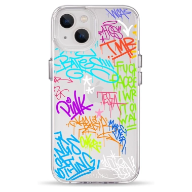 Чохол Pump Clear Case for iPhone 13 Text Graffiti - цена, характеристики, отзывы, рассрочка, фото 1
