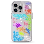 Чехол Pump Clear Case for iPhone 13 Pro Text Graffiti