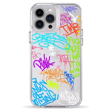 Чехол Pump Clear Case for iPhone 13 Pro Max Text Graffiti - цена, характеристики, отзывы, рассрочка, фото 1