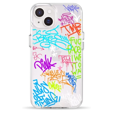 Чохол Pump Clear Case for iPhone 14 Text Graffiti - цена, характеристики, отзывы, рассрочка, фото 1