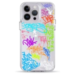Чехол Pump Clear Case for iPhone 14 Pro Max Text Graffiti