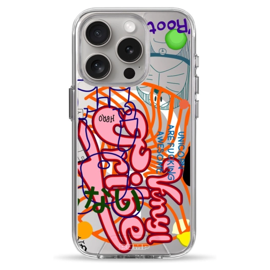 Чехол Pump Clear Case with MagSafe for iPhone 15 Pro Vinyl Tribe