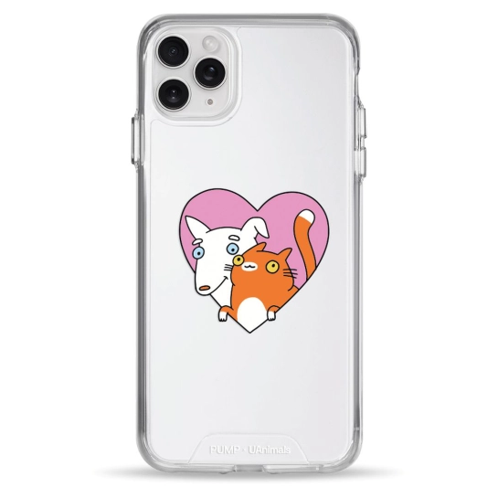 Чохол Pump Transparency Silver Button Case для iPhone 11 Pro Max Friendship