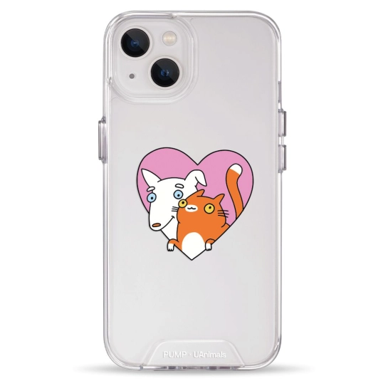 Чохол Pump Transparency Silver Button Case для iPhone 13 Friendship