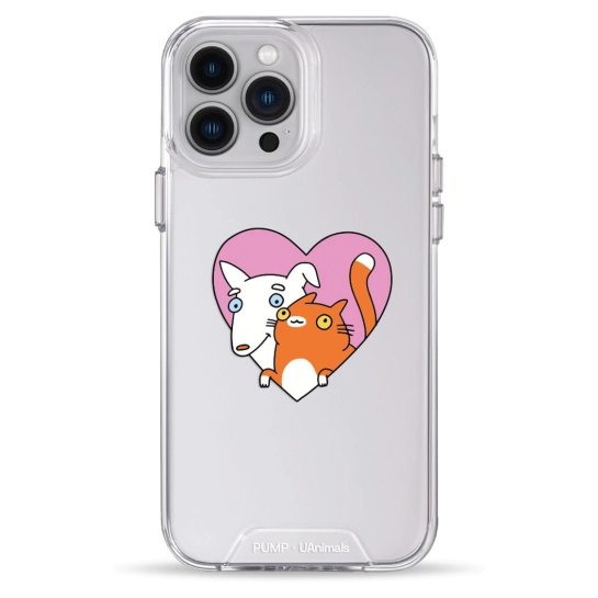 Чохол Pump Transparency Silver Button Case для iPhone 13 Pro Max Friendship