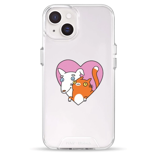 Чохол Pump Transparency Silver Button Case для iPhone 14 Friendship