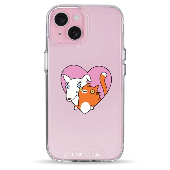 Чохол Pump Transparency Silver Button Case для iPhone 15 Friendship - ціна, характеристики, відгуки, розстрочка, фото 1