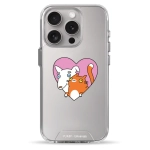 Чехол Pump Transparency Silver Button Case for iPhone 15 Pro Friendship