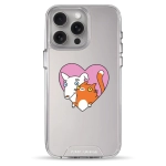 Чехол Pump Transparency Silver Button Case for iPhone 15 Pro Max Friendship