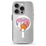 Чехол Pump Clear Case with MagSafe for iPhone 15 Pro Friendship
