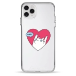 Чехол Pump Transparency Silver Button Case for iPhone 11 Pro Max Kitty