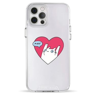 Чохол Pump Transparency Silver Button Case для iPhone 12 Pro Max Kitty - цена, характеристики, отзывы, рассрочка, фото 1