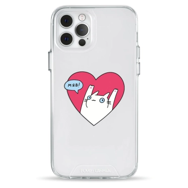 Чохол Pump Transparency Silver Button Case для iPhone 12/12 Pro Kitty - цена, характеристики, отзывы, рассрочка, фото 1
