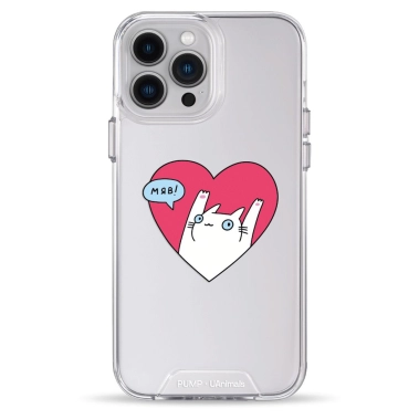 Чохол Pump Transparency Silver Button Case для iPhone 13 Pro Max Kitty - цена, характеристики, отзывы, рассрочка, фото 1