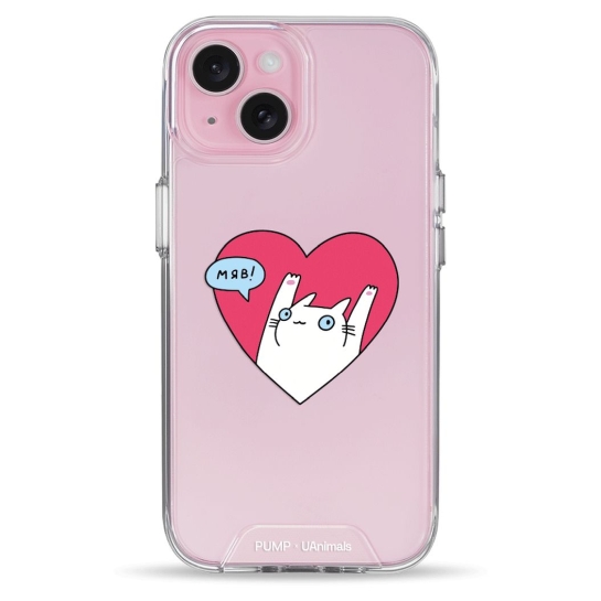 Чохол Pump Transparency Silver Button Case для iPhone 15 Kitty - ціна, характеристики, відгуки, розстрочка, фото 1