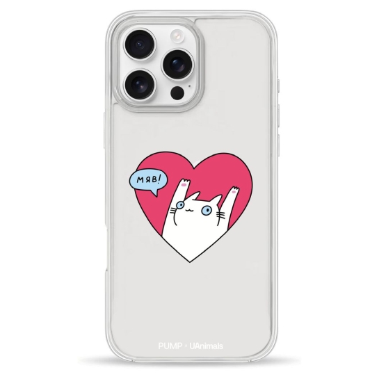 Чехол Pump Clear Case for iPhone 16 Pro Max Kitty - цена, характеристики, отзывы, рассрочка, фото 1