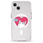 Чехол Pump Clear Case with MagSafe for iPhone 13 Kitty