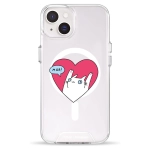 Чехол Pump Clear Case with MagSafe for iPhone 14 Kitty