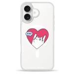 Чехол Pump Clear Case with MagSafe for iPhone 16 Kitty