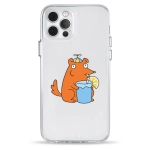 Чехол Pump Transparency Silver Button Case for iPhone 12/12 Pro Doggie