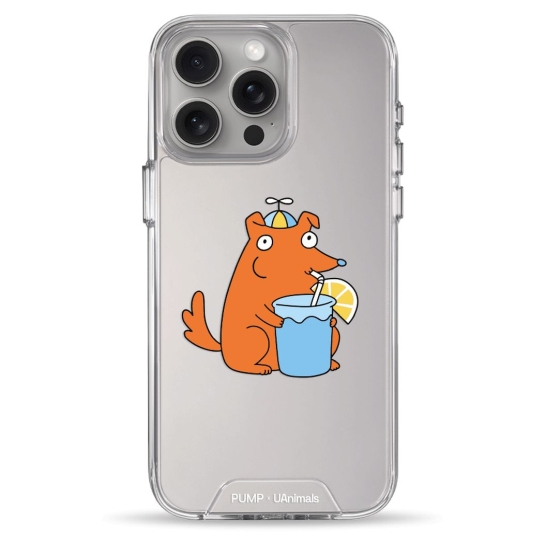 Чехол Pump Transparency Silver Button Case for iPhone 15 Pro Max Doggie - цена, характеристики, отзывы, рассрочка, фото 1