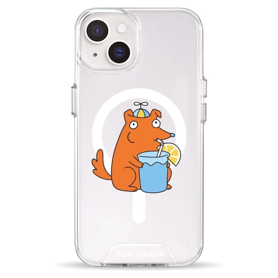 Чохол Pump Clear Case with MagSafe для iPhone 14 Doggie - ціна, характеристики, відгуки, розстрочка, фото 1