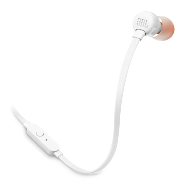 Вакуумные проводные наушники JBL TUNE 110 White (JBLT110WHT) - цена, характеристики, отзывы, рассрочка, фото 1